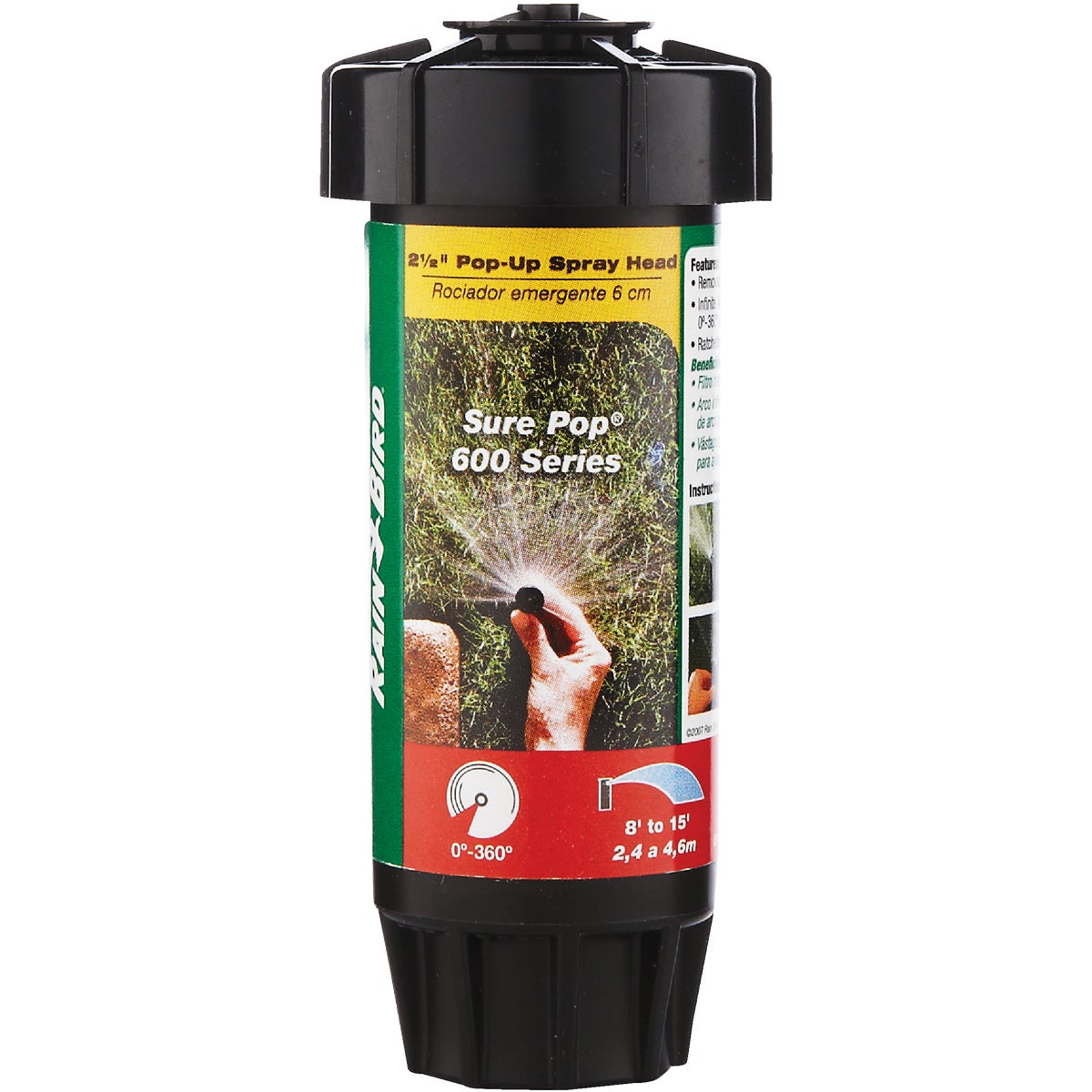Rain Bird 2 In. 15 Ft. Variable Adjustable Arc High Efficiency Pop-up Head with Pressure Regulator Image 1