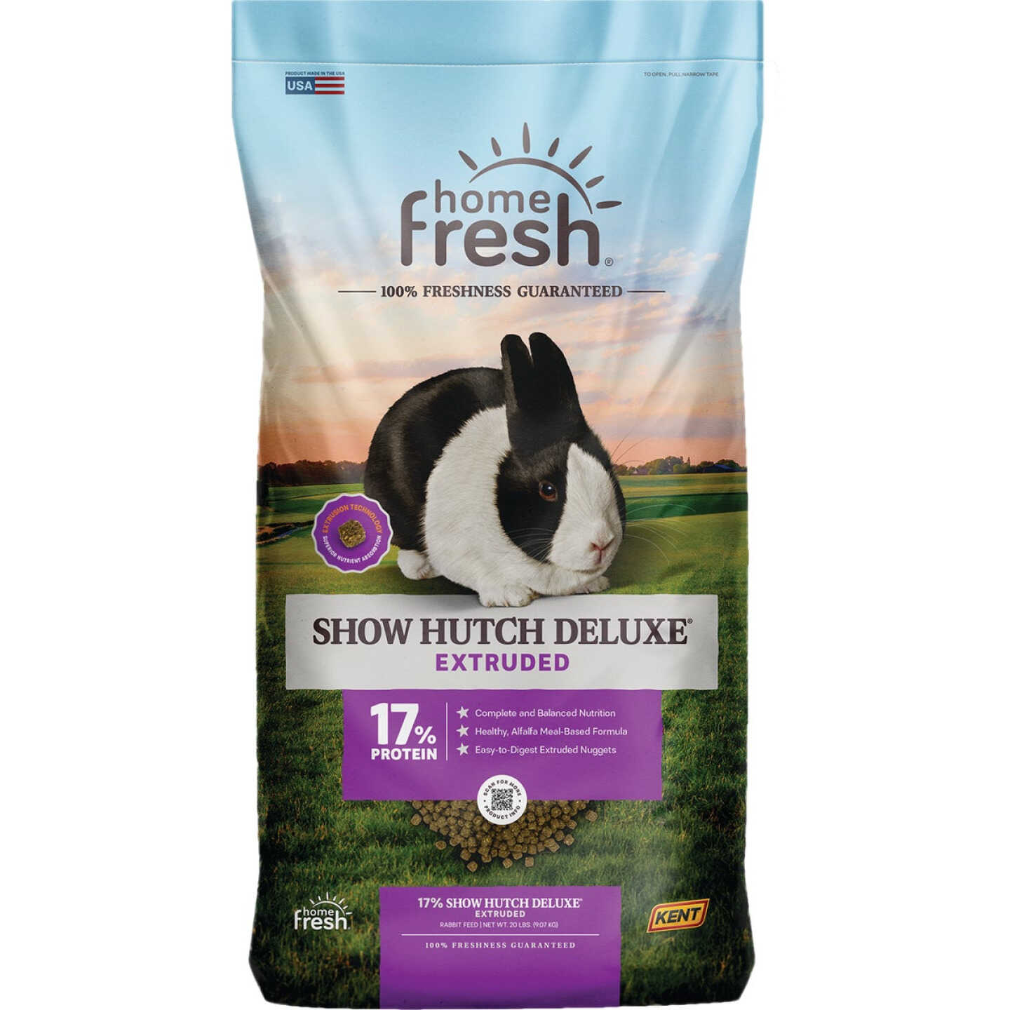 Kent Home Fresh Show Hutch Deluxe 17 50 Lb. Rabbit Feed Image 1