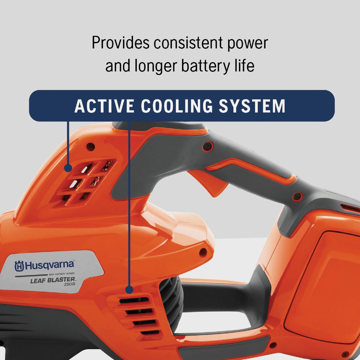 Husqvarna 350iB Leaf Blaster Battery Blower Kit Image 9