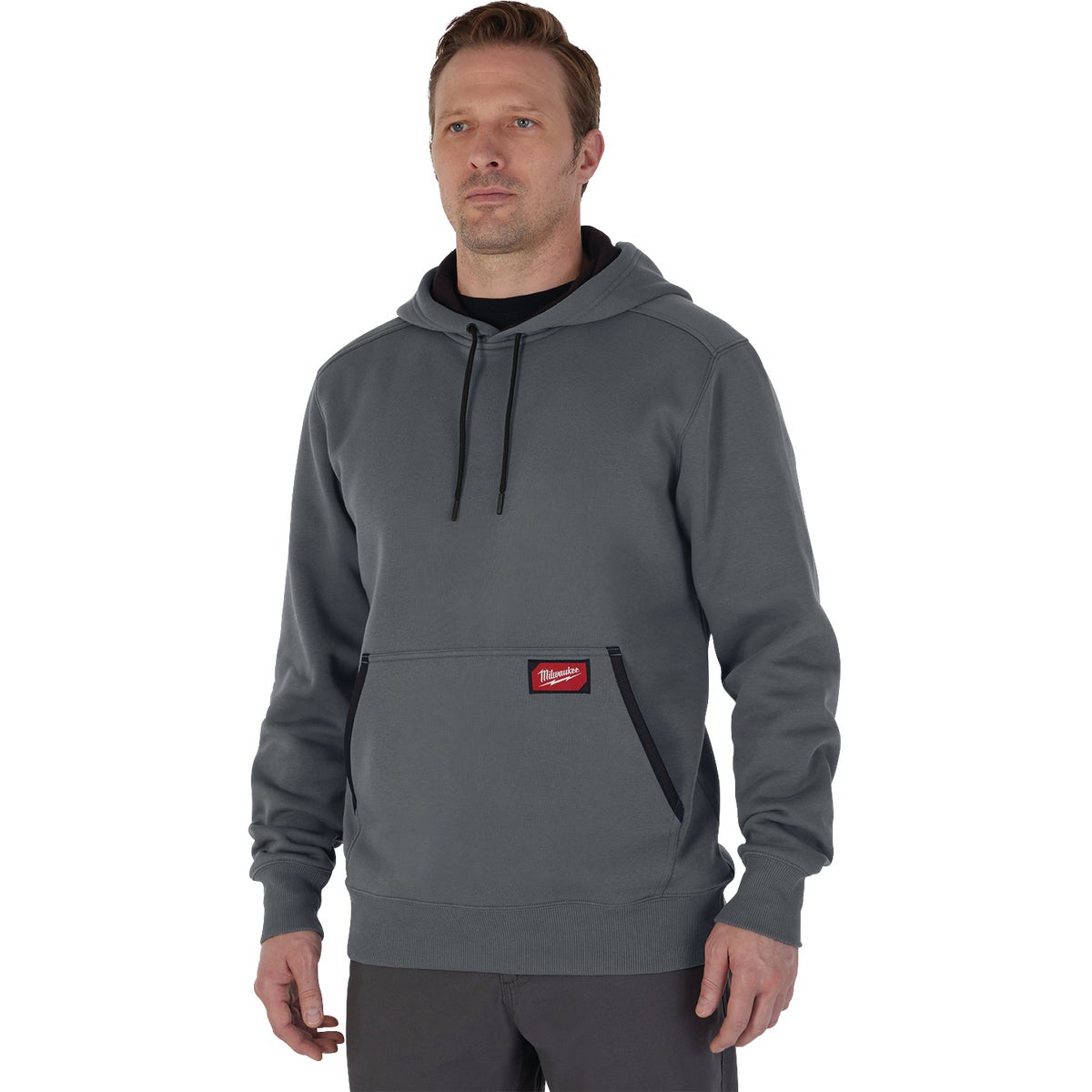 Milwaukee FREEFLEX Large Gray Midweight Pullover Hooded Sweatshirt Image 5