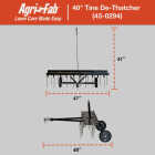 Agri-Fab 40 In. Tow-Behind Lawn De-Thatcher Image 7