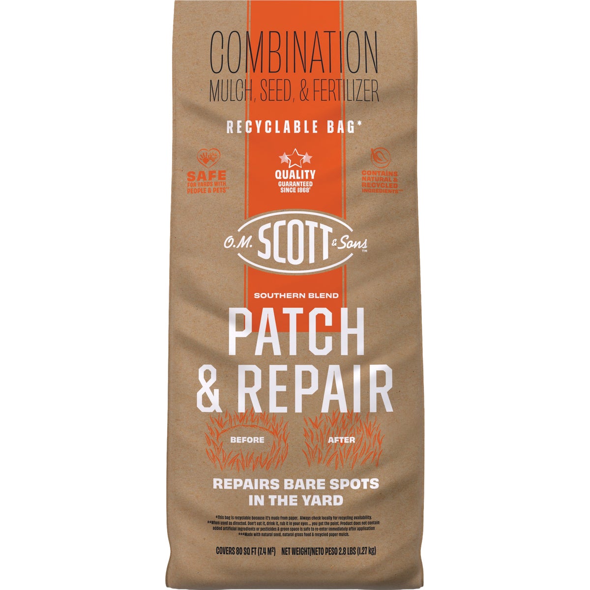 O.M.Scotts & Sons 2.8 Lb. Southern Patch & Repair Grass Seed