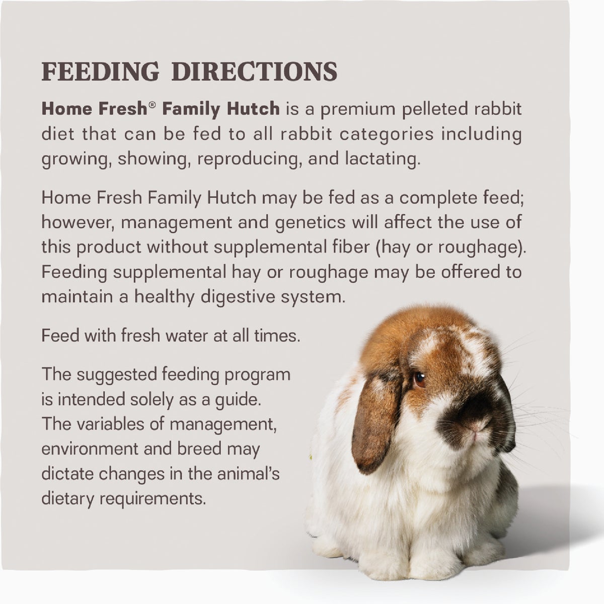 Kent Home Fresh Family Hutch 17 Rabbit Feed Image 3