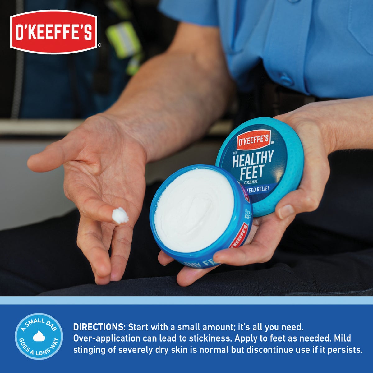 O'Keeffe's Healthy Feet 3.2 Oz. Jar Cream Lotion Image 3