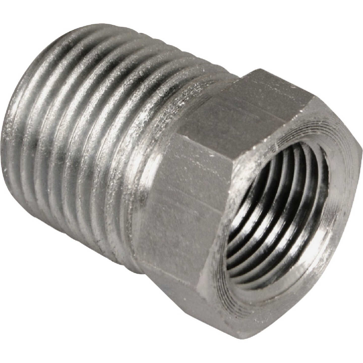 Apache 3/4 In. Male Pipe x 1/2 In. Female Pipe Hex Reducer Bushing Hydraulic Hose Adapter Image 1
