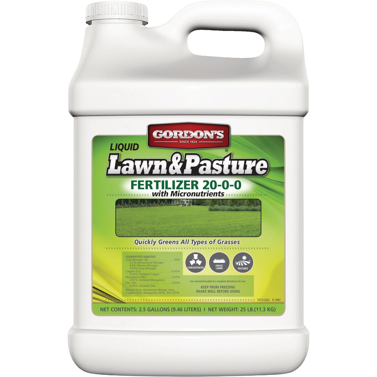 Gordon's 2.25 Gal. Concentrate 20-0-0 Lawn & Pasture Fertilizer