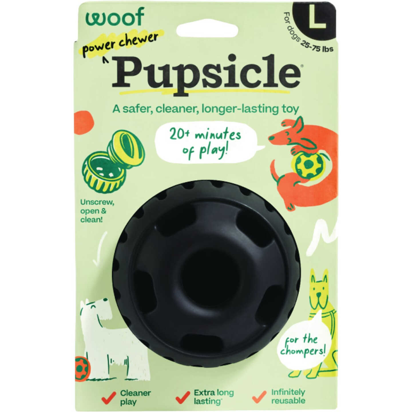 Woof Pupsicle Power Chewer Large Dog Toy Image 1