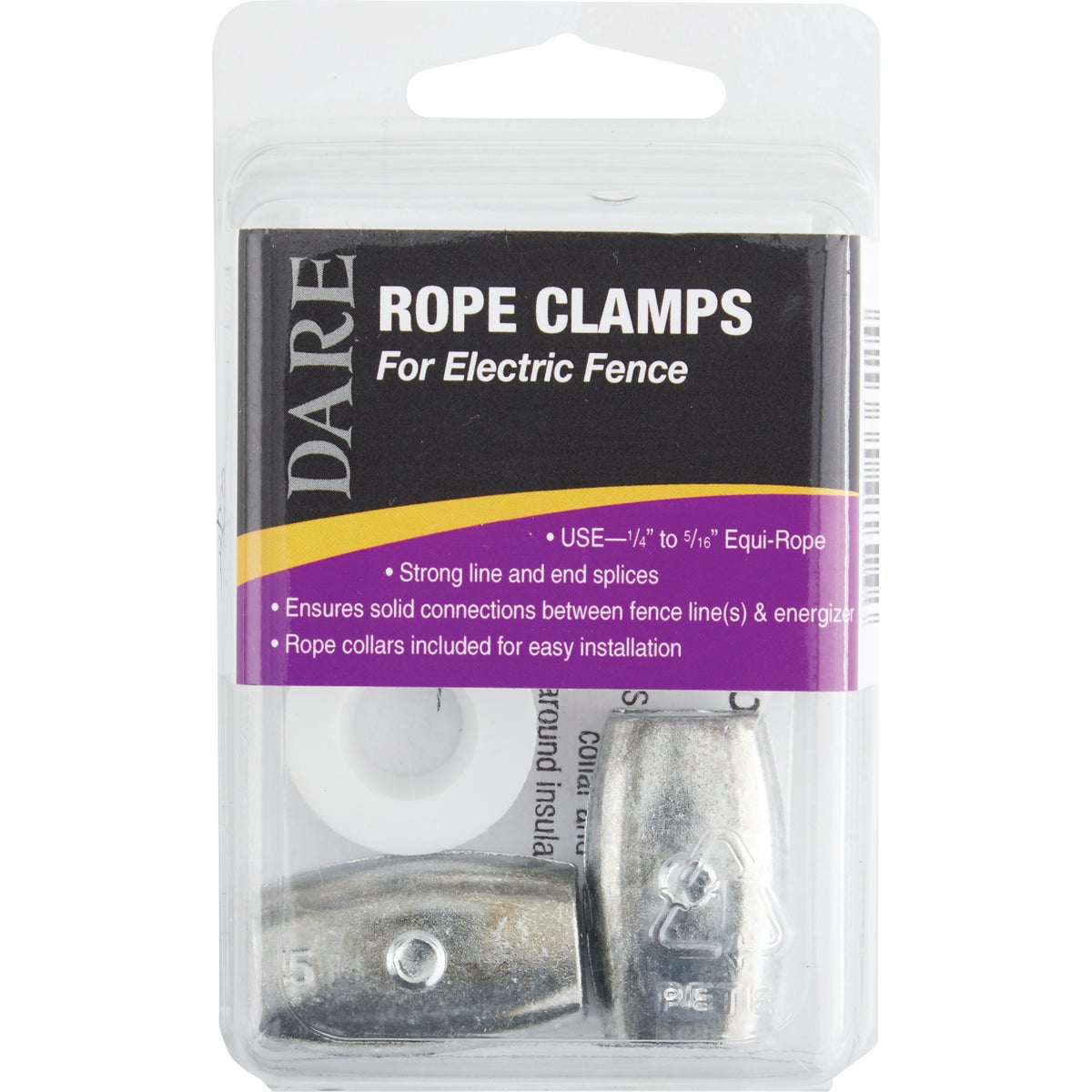 Dare 1/4 In. to 5/16 In. Dia. Metal Electric Rope Clamp (2-Pack) Image 2