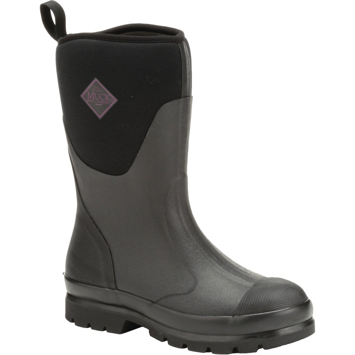 The Muck Boot Company Chore Mid Women's Black Rubber Pull-On Boot, Size 6