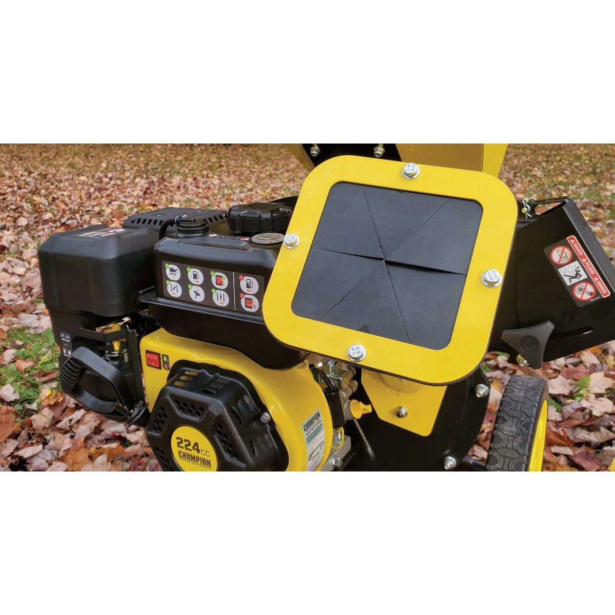 Champion 3 In. Portable Chipper-Shredder with Collection Bag Image 5
