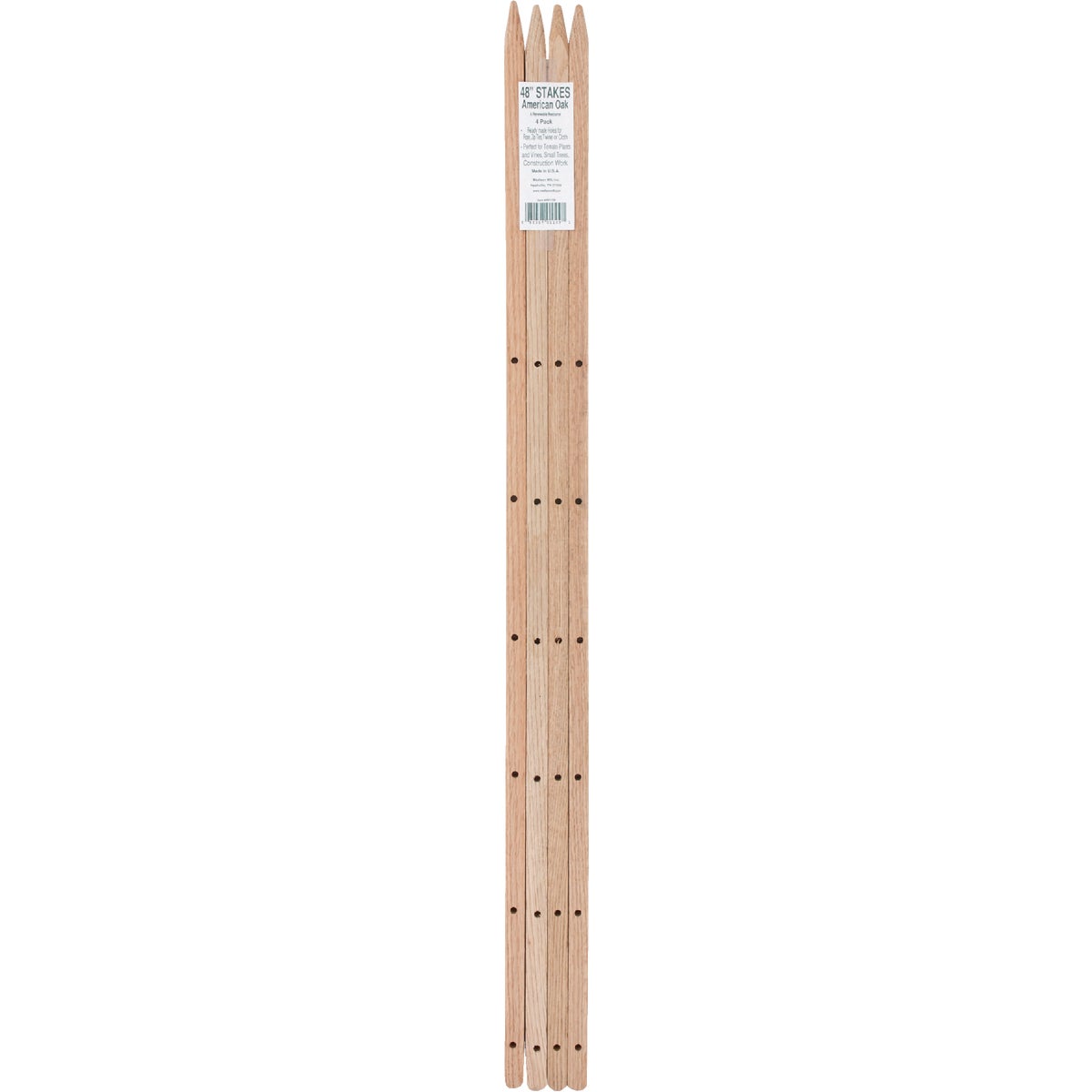 Madison Mill 48 In. Oak Wood Plant Stake (4-Pack) Image 2