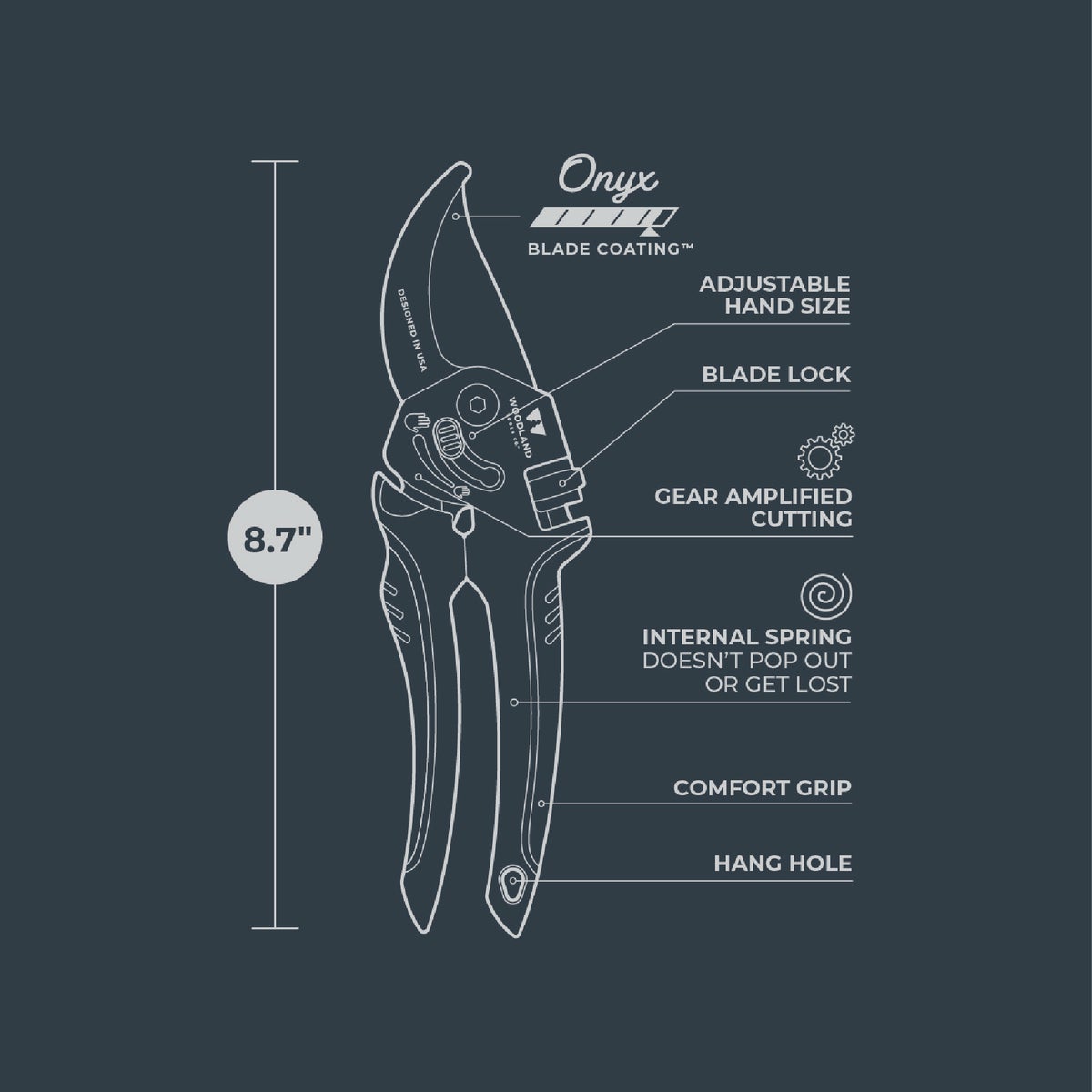Woodland 8.75 In. MaxForce Gear'd Bypass Pruner Image 6
