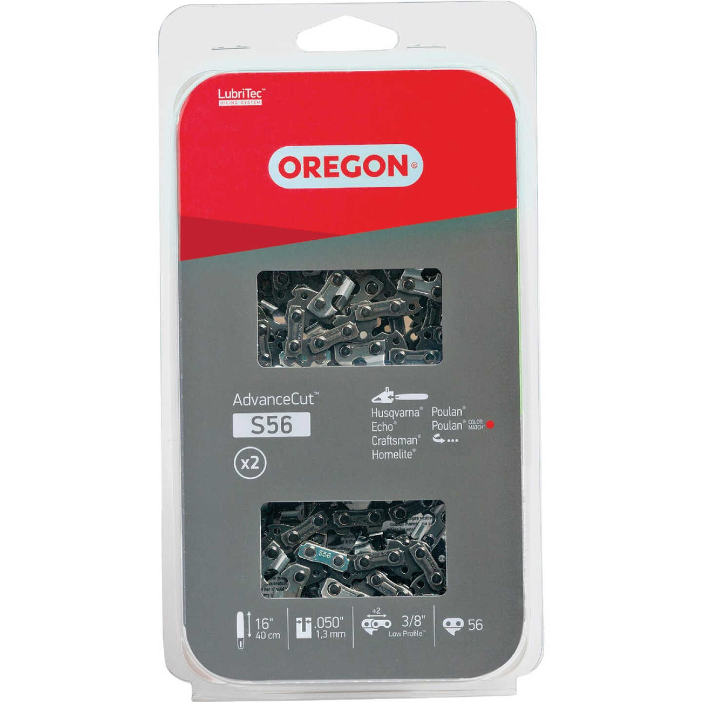 Oregon AdvanceCut 16 In. 56-Link Chainsaw Chain (2-Pack) Image 1