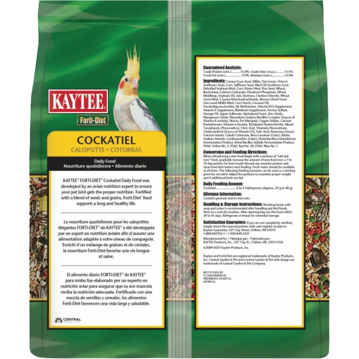 Kaytee Forti-Diet 5 Lb. Cockatiel Food Image 2
