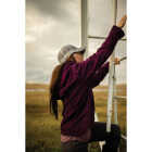 Berne Women's XL Plum Sherpa-Lined Softstone Duck Hooded Jacket Image 3