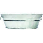 Behrens 2 Qt. Hot Dipped Steel Mini Round Low Flat Tub Image 1