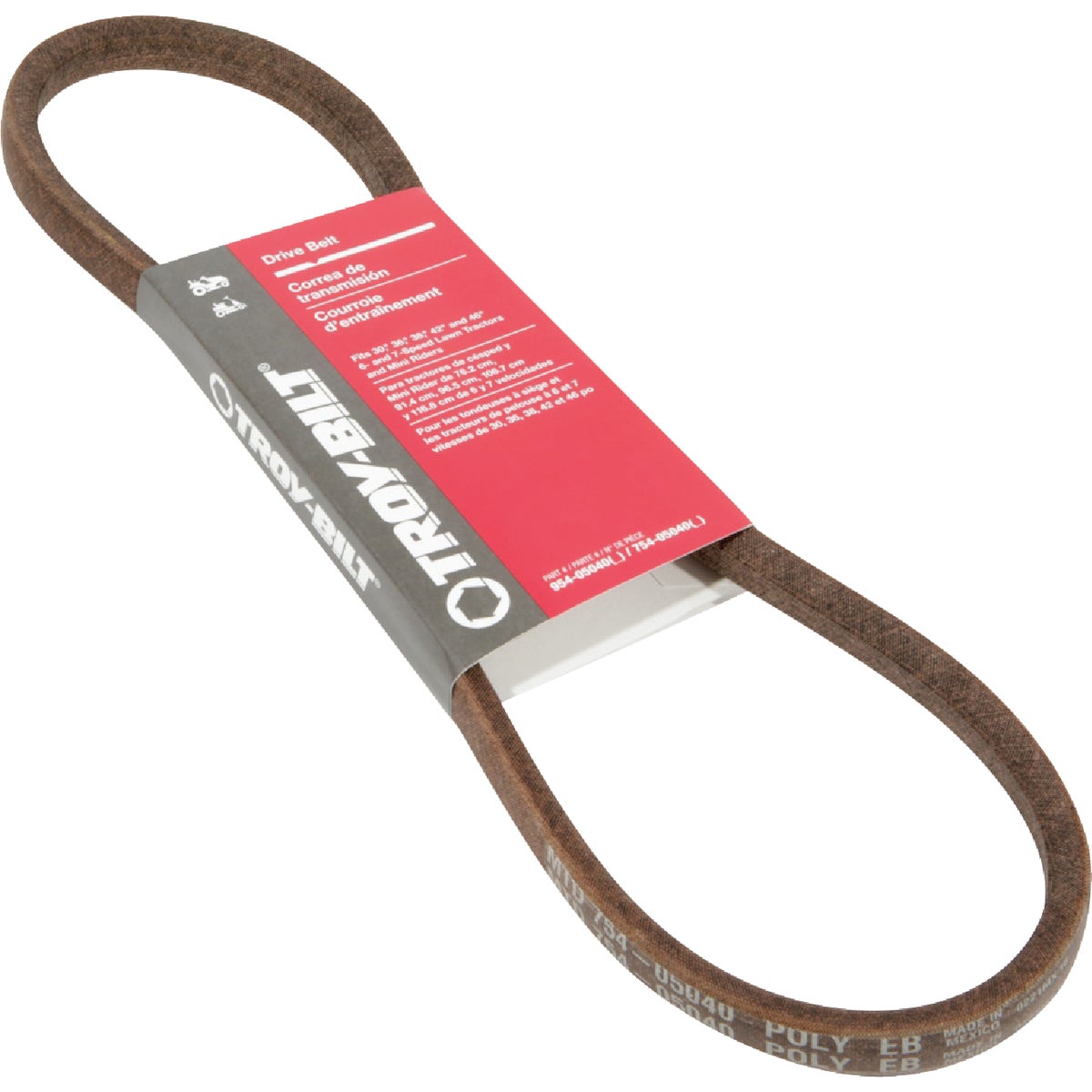 Genuine Factory Parts 30, 36, 38, 42 & 46 In. Deck Drive Belt for 6 & 7-Speed Lawn Tractors and Mini Riders Image 1
