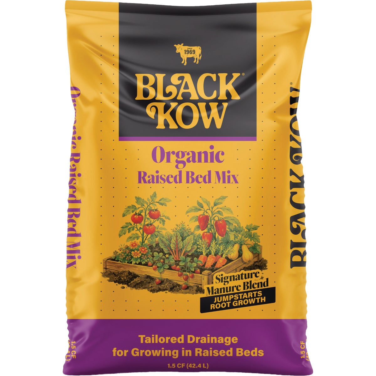 Black Kow 1.5 Cu. Ft. Organic Raised Bed Mix