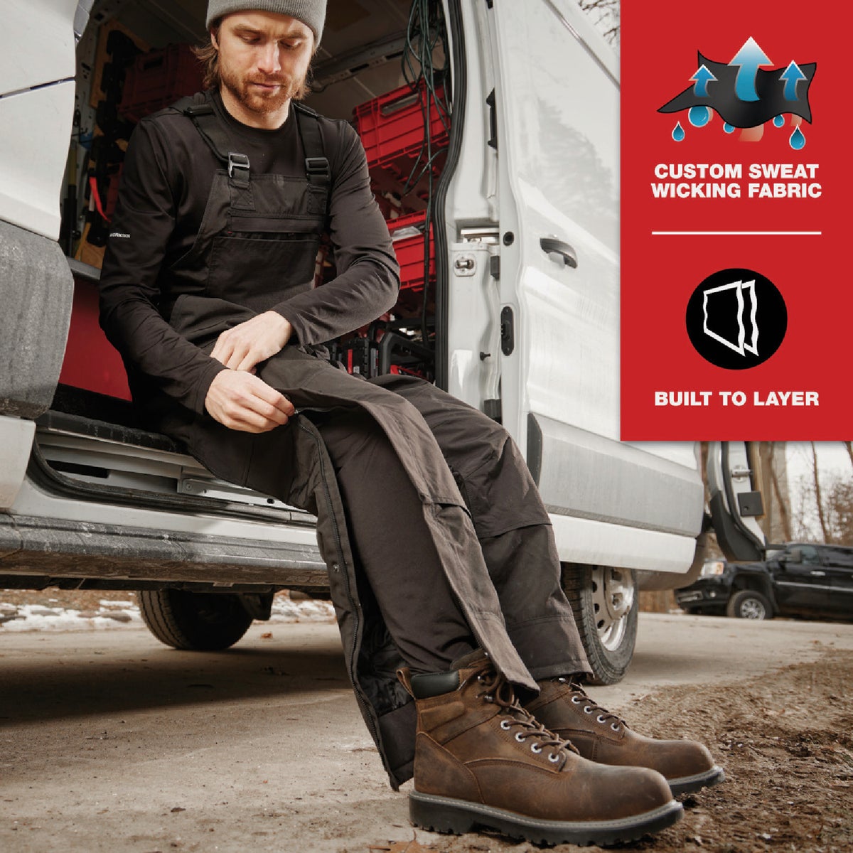 Milwaukee Workskin Men's Medium Black Base Layer Pants Image 4