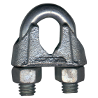 Campbell 1/8 In. Polished Stainless Steel Cable Clip Image 1