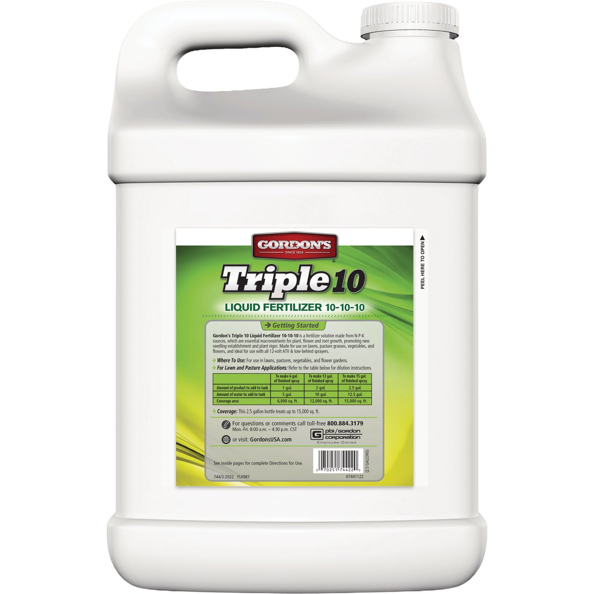 Gordon's Triple 10 2.5 Gal. Concentrate Liquid Fertilizer Image 3