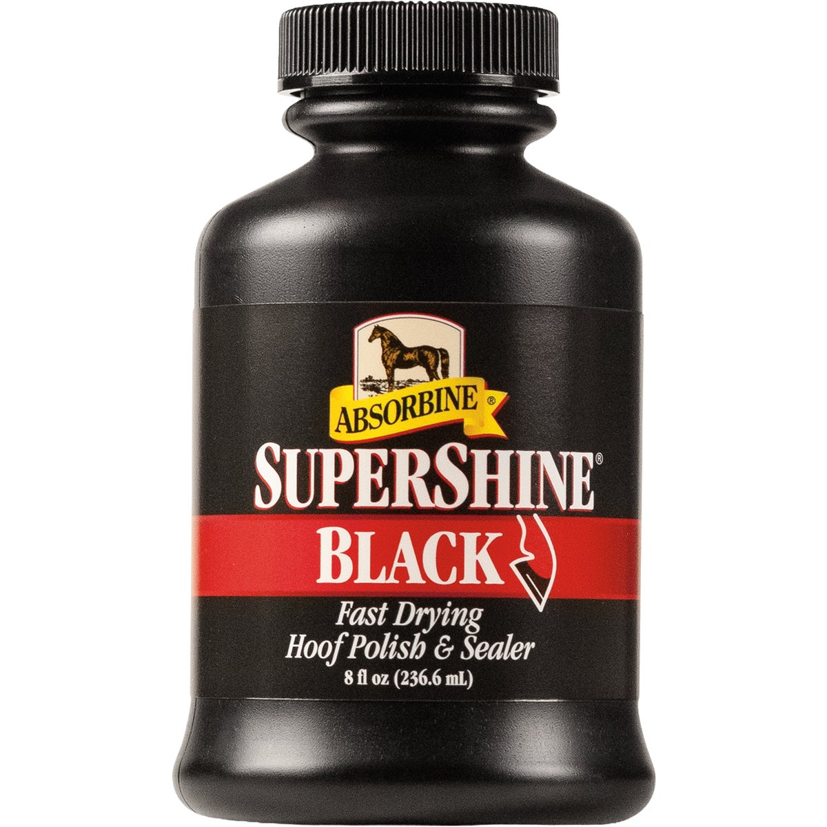 WF Young Absorbine 8 Oz. Black Hoof Polish Image 1