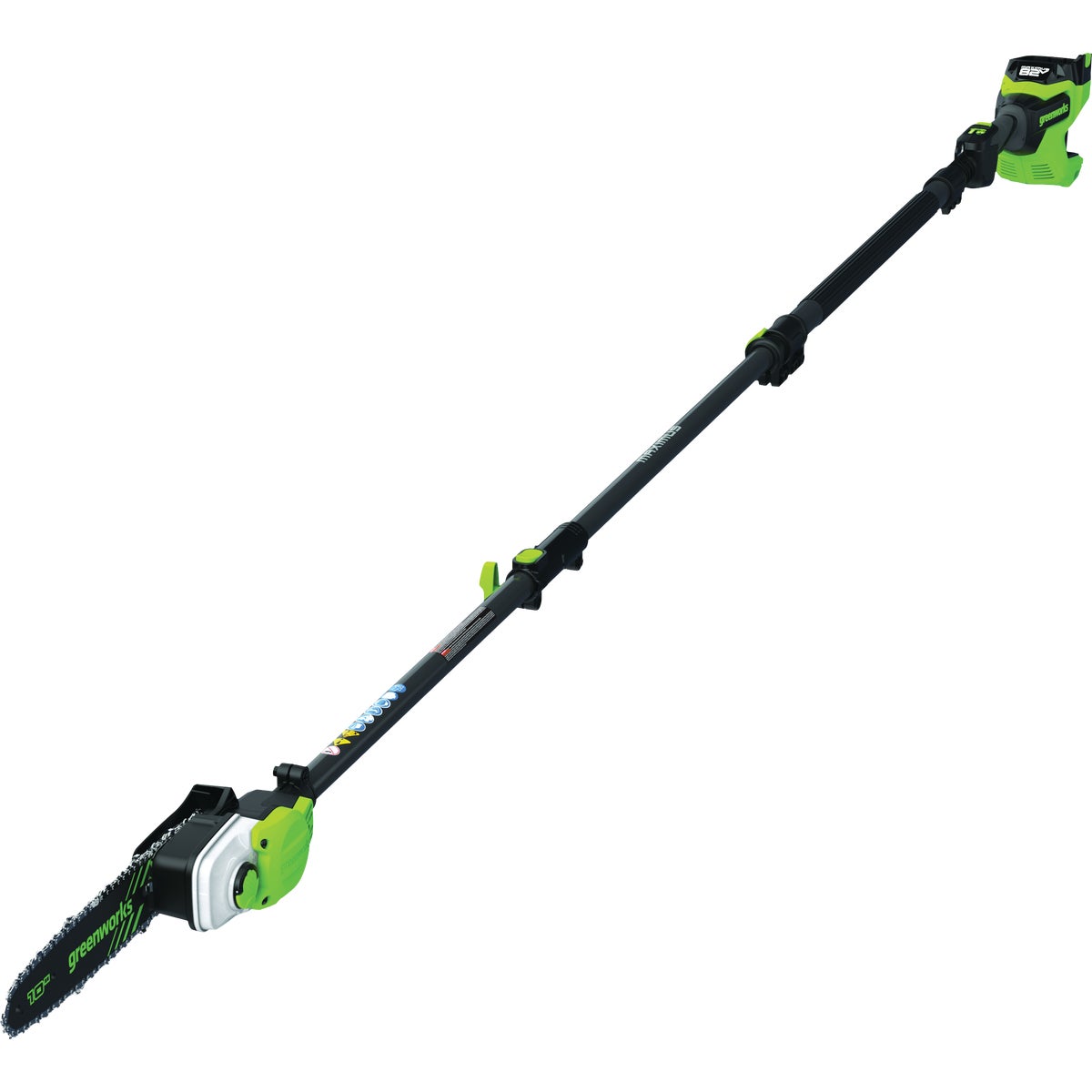 Greenworks 10 In. 80V Telescoping Pole Saw Kit with 2.0 Ah Battery & Charger