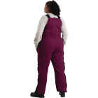 Berne Women's Short Plum Softstone Duck Insulated Bib Overalls, XL Image 3