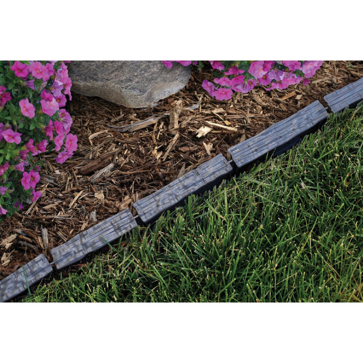 Master Mark Dig-Free 5.25 In. H x 36 In. L Warm Stone Lawn Edging Image 2