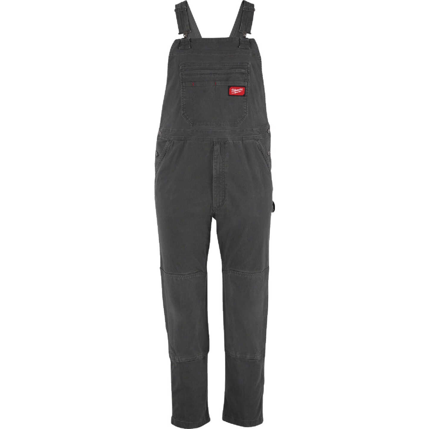 Milwaukee FREEFLEX Men's 38x34 Gray Unlined Bib Overalls Image 1