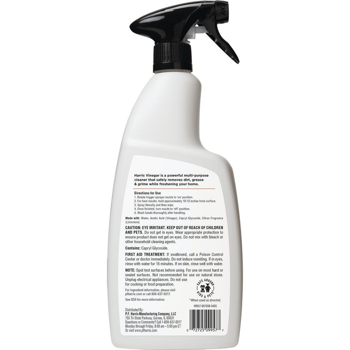 PF Harris 32 Oz. Cleaning Vinegar with Orange Scent Image 2