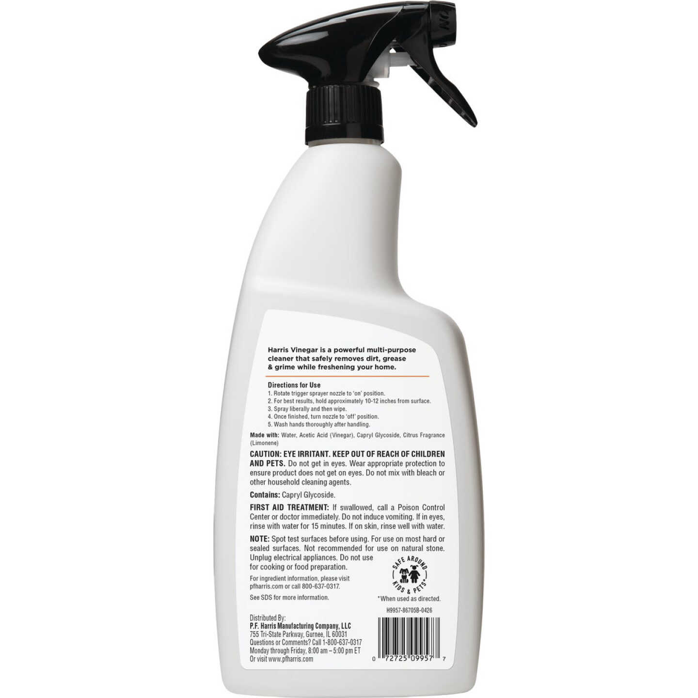 PF Harris 32 Oz. Cleaning Vinegar with Orange Scent Image 2
