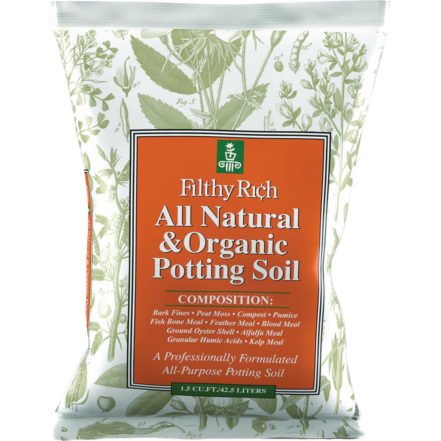Filthy Rich 1.5 Cu. Ft. All Organic Potting Soil Image 1