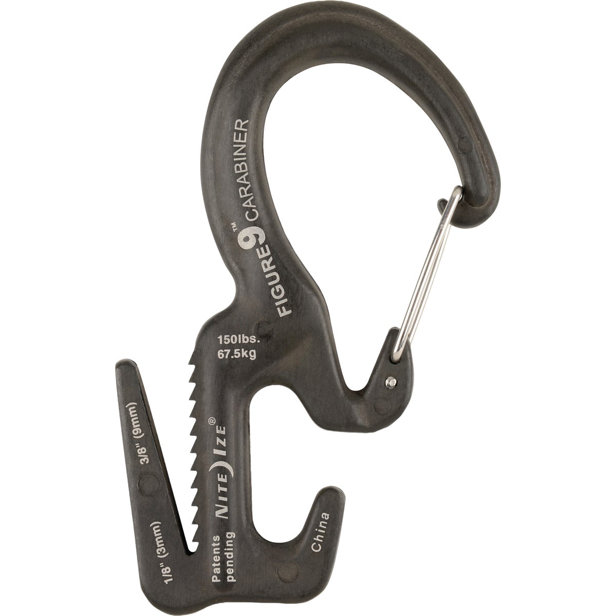 Nite Ize Figure 9 Large Black Carabiner Rope Tightener Image 5