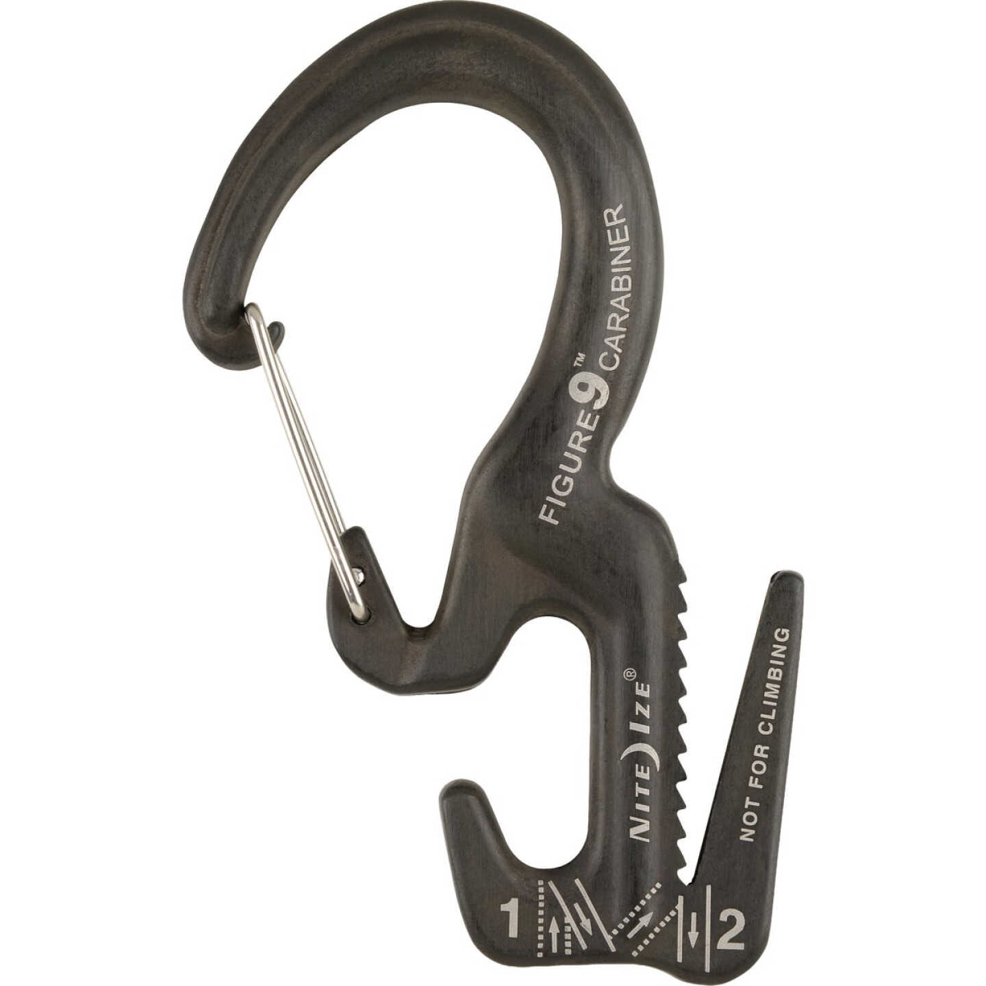 Nite Ize Figure 9 Large Black Carabiner Rope Tightener Image 1