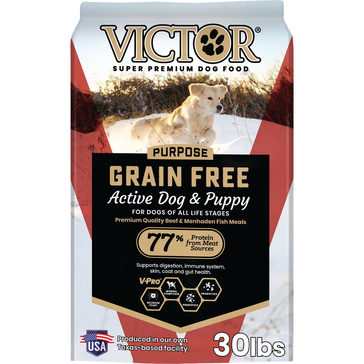 Victor 30 Lb. Active Dog And Puppy Formula Grain Free Dry Dog Food