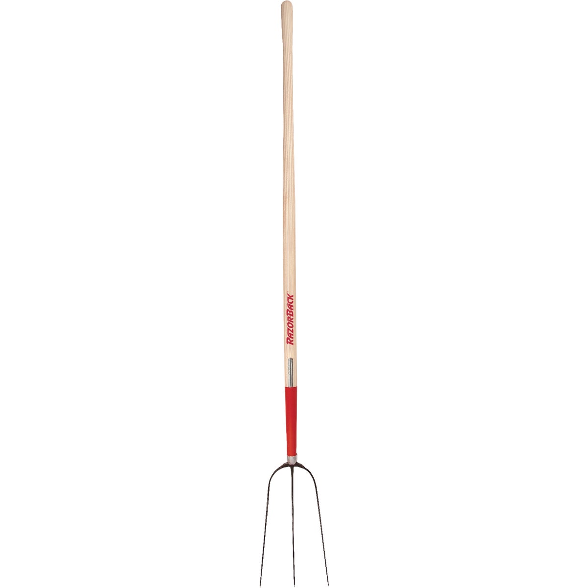 Razor-Back 48 In. Wood Handle Forged Hay Pitch Fork (3-Tine)