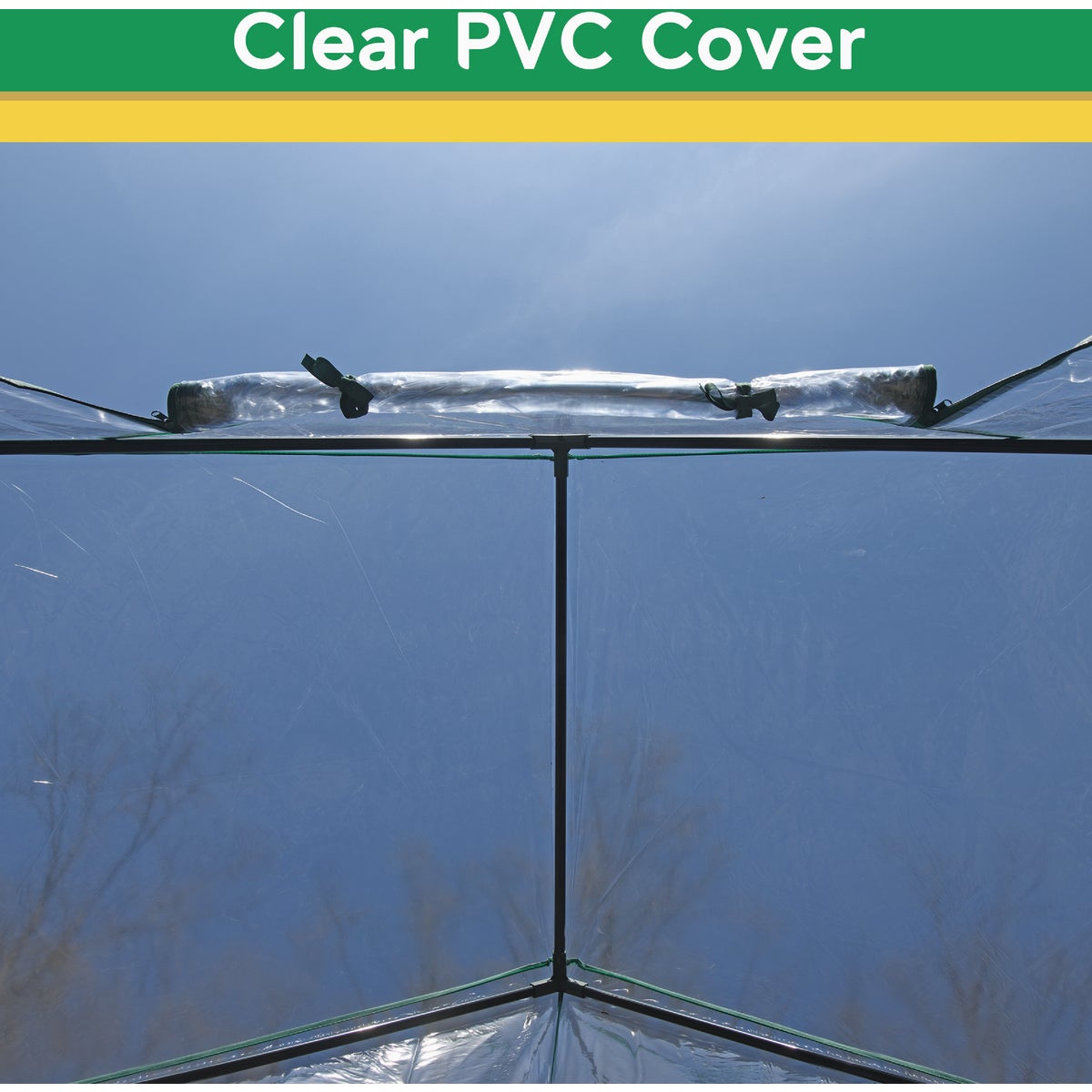 Miracle-Gro 56 In. x 56 In. x 76 In. Steel Frame Mini Greenhouse Image 4