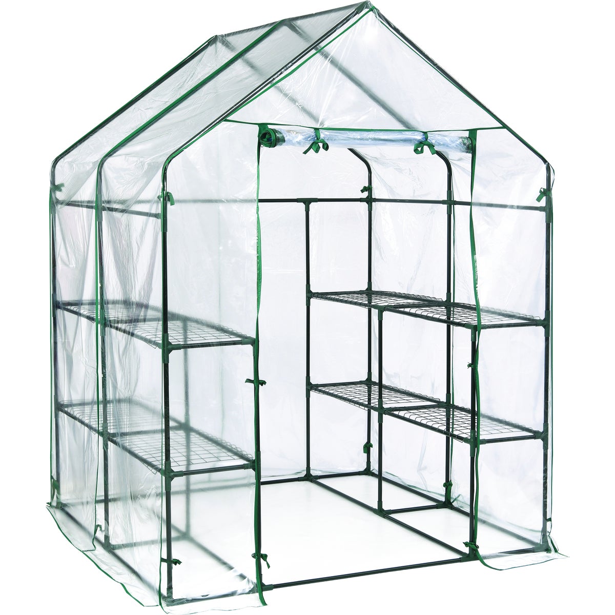 Miracle-Gro 56 In. x 56 In. x 76 In. Steel Frame Mini Greenhouse