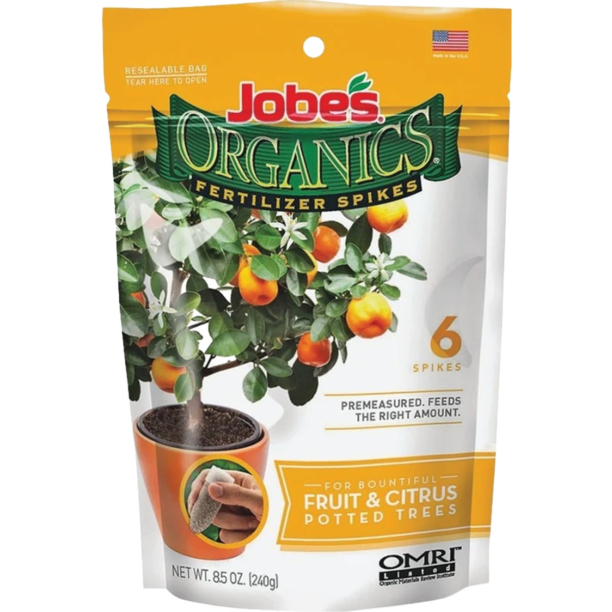 Jobe's Organics Fruit & Citrus Container Spikes (6-Pack)