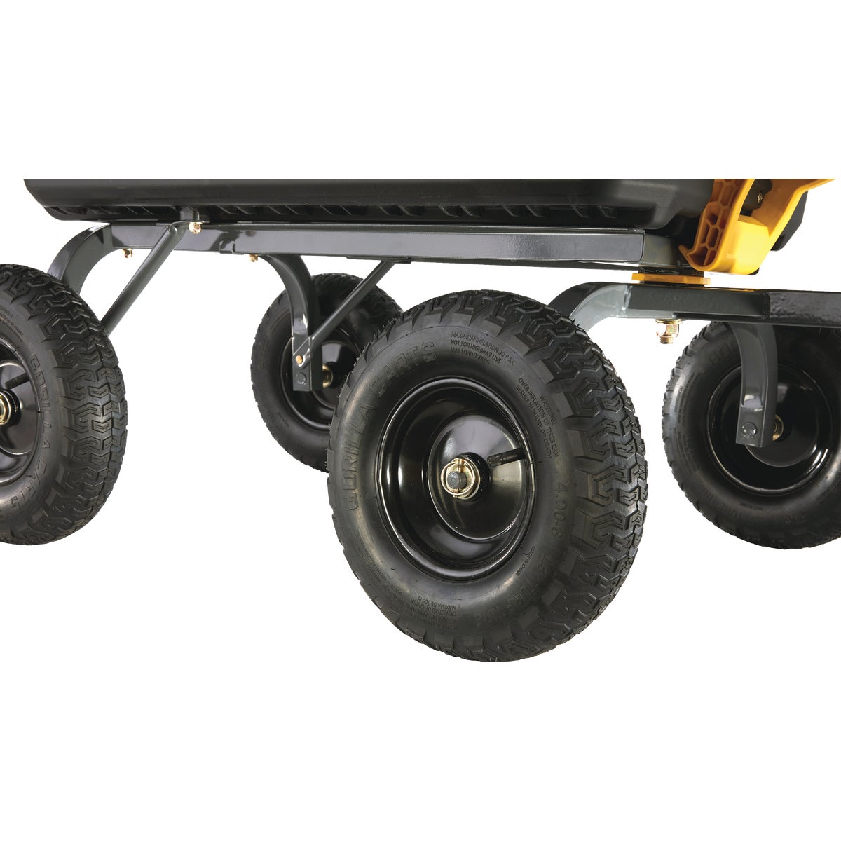 Gorilla Carts 12 Cu. Ft. Heavy Duty Poly Yard Dump Cart Image 6