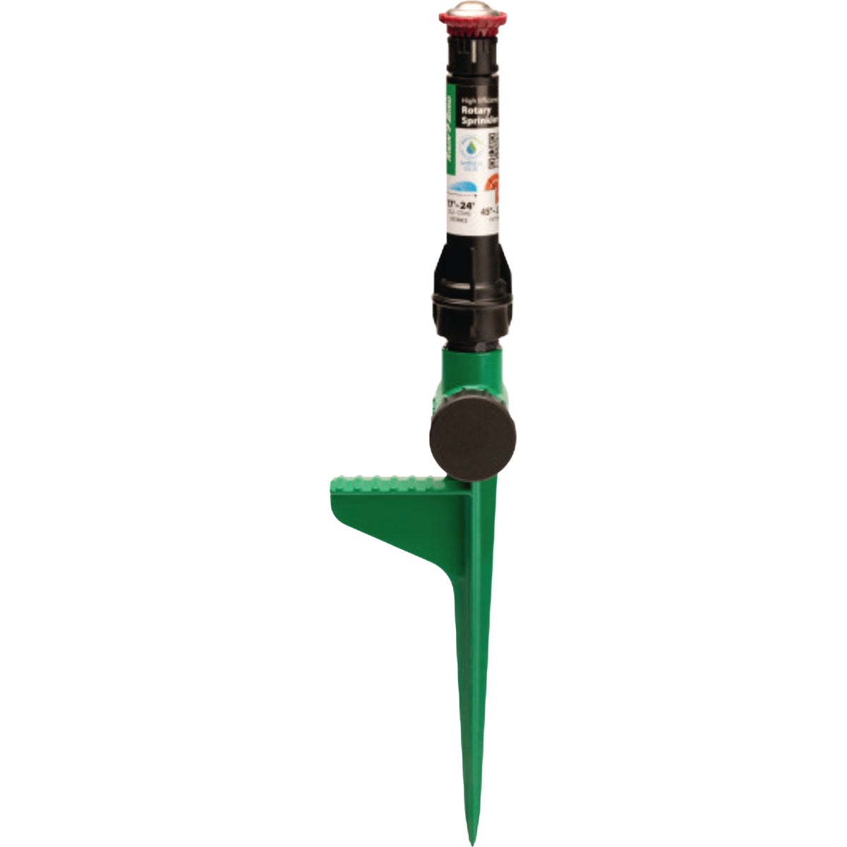 Rain Bird 17 to 24 Ft. Adjustable Rotary Sprinkler on Hose-End Spike