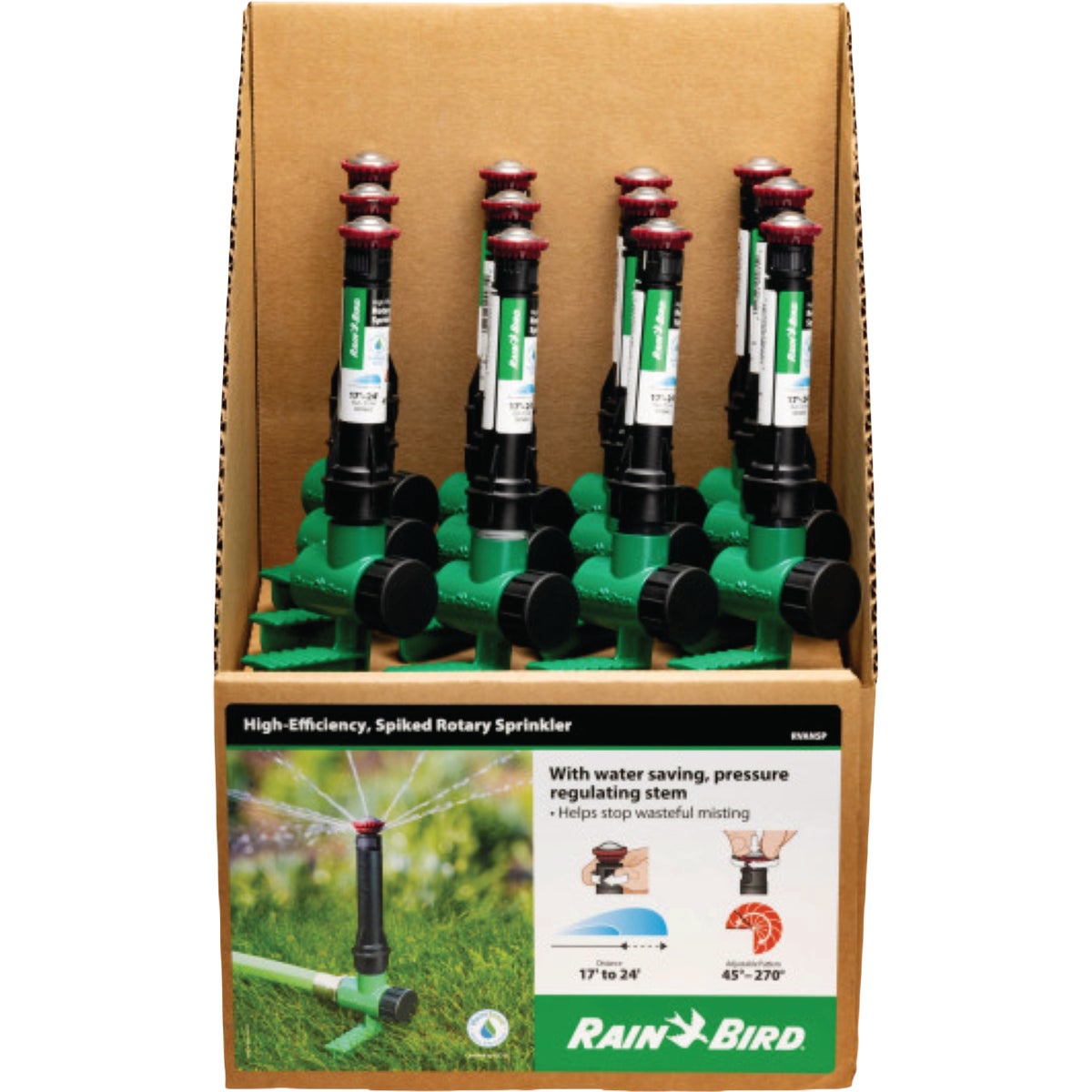 Rain Bird 17 to 24 Ft. Adjustable Rotary Sprinkler on Hose-End Spike Image 4