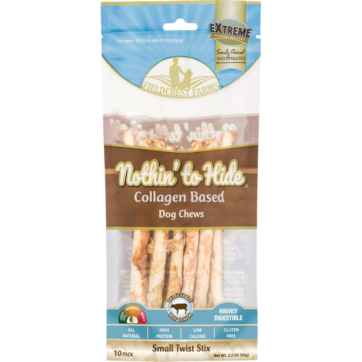 Nothin' to Hide Beef Twist Stix (10-Pack)