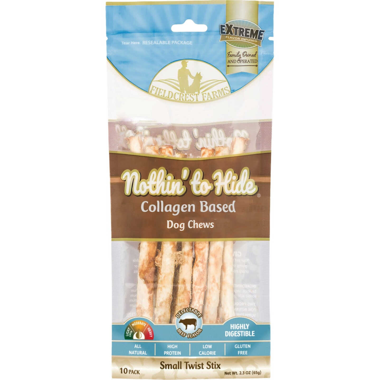 Nothin' to Hide Beef Twist Stix (10-Pack) Image 1