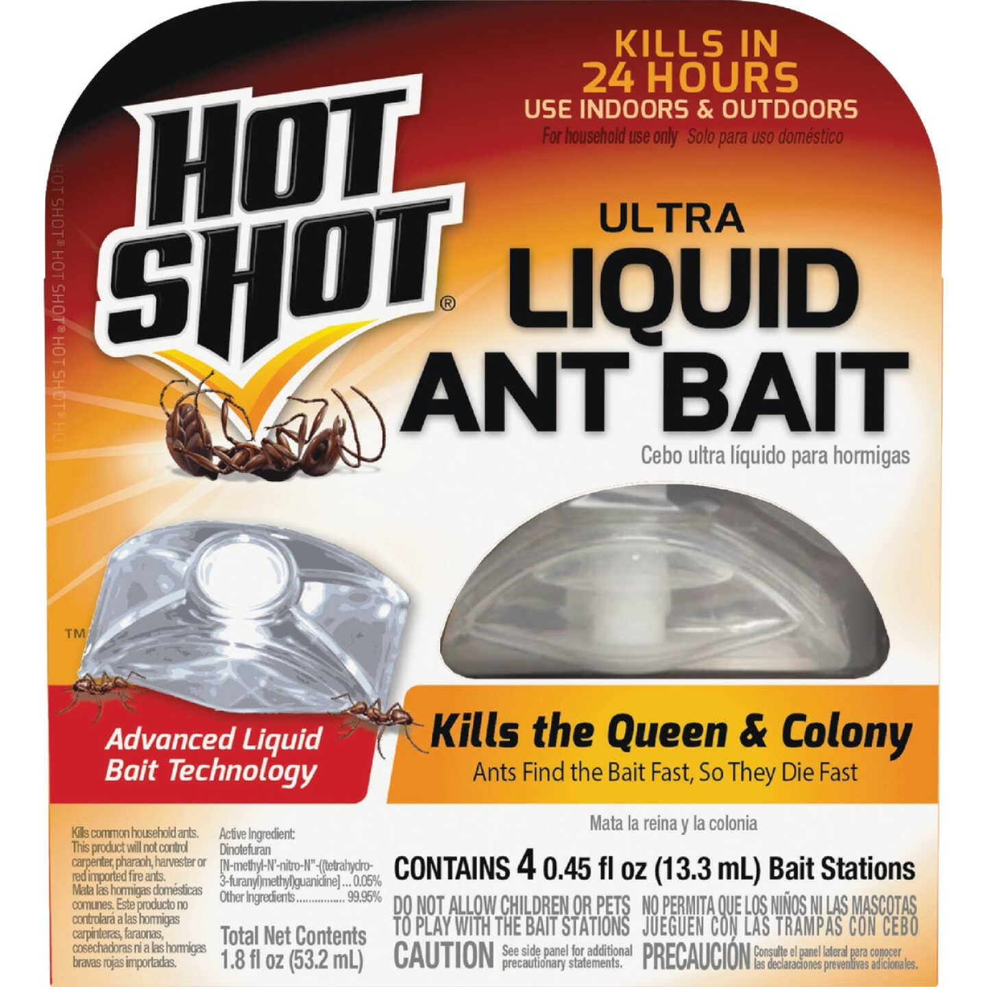 Hot Shot Ultra 3.6 Oz. Liquid Ant Bait Station (4-Pack) Image 1