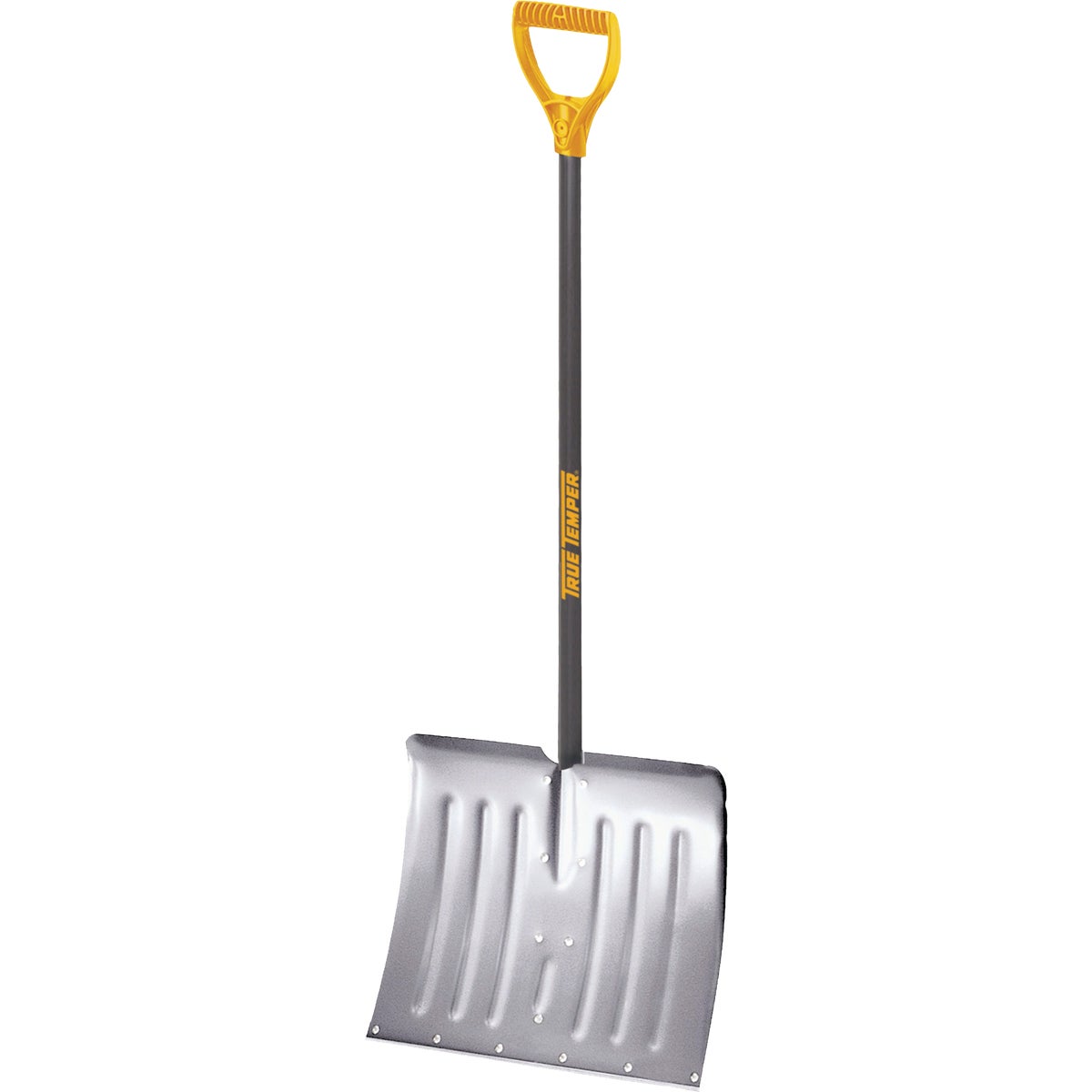True Temper 18 In. Aluminum D-Grip Snow Shovel with Steel Wear Strip