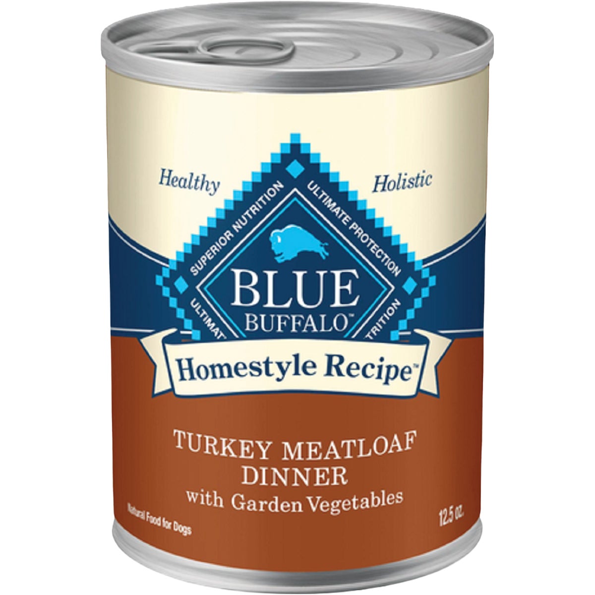 Blue Buffalo 12.5 Oz. Homestyle Recipe Turkey Meatloaf with Garden Vegetables Adult Wet Dog Food