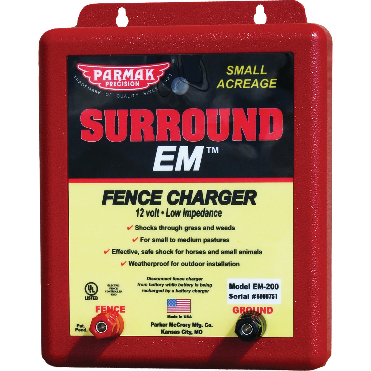 Parmak 12V - Battery Operated Fence Charger - Small Acreage