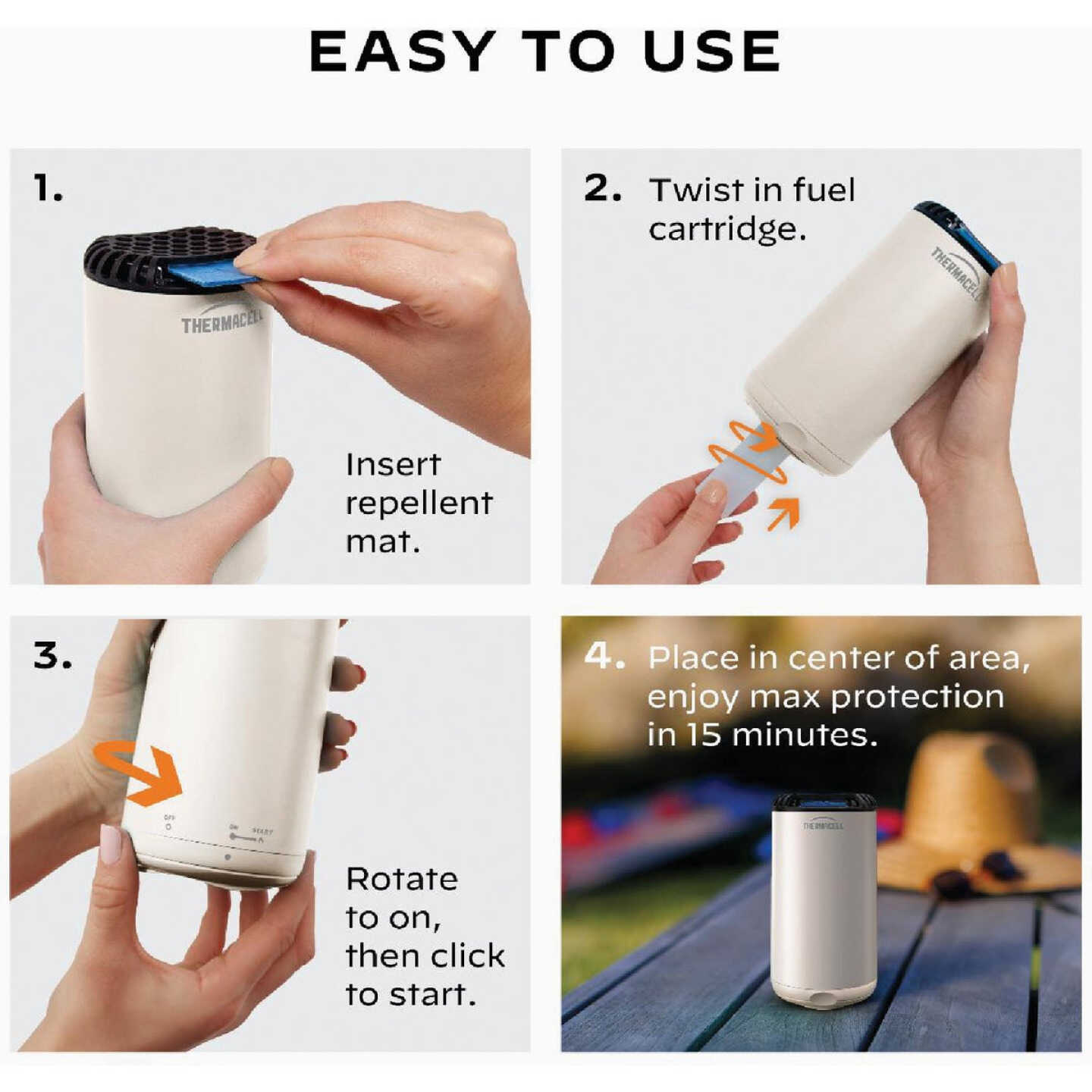 Thermacell Patio Shield 12 Hr. Linen Mosquito Repeller Image 5